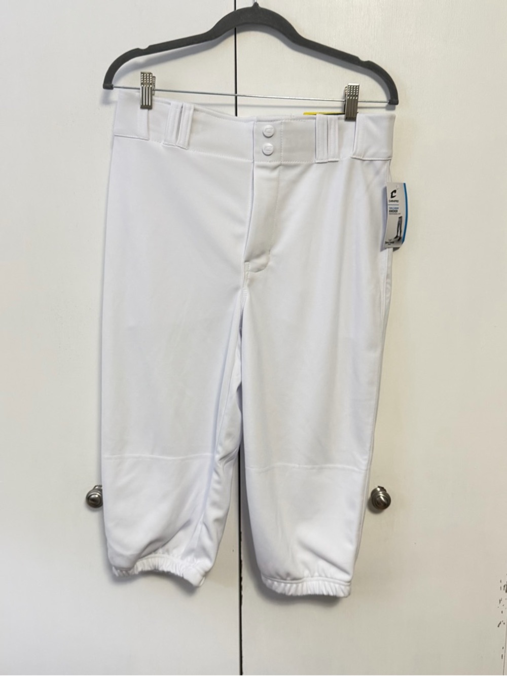 White Men’s Baseball Pants Knickers Champro Adult Medium NWT